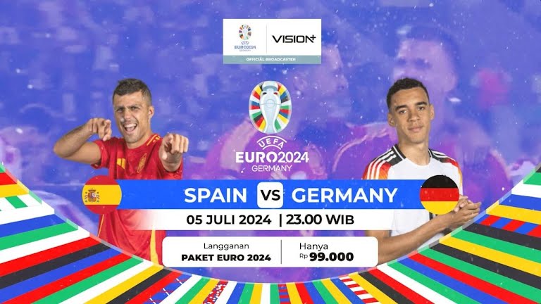 Link Live Streaming Spanyol vs Jerman - Vision+