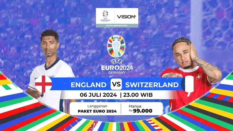 Link Live Streaming Inggris vs Swiss - Vision+