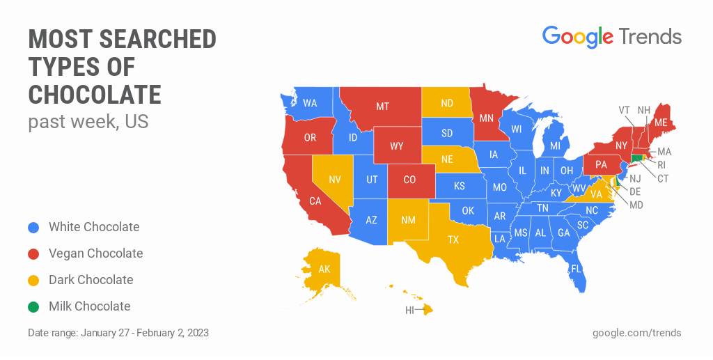 What Every State Googles on Valentine's Day 💝